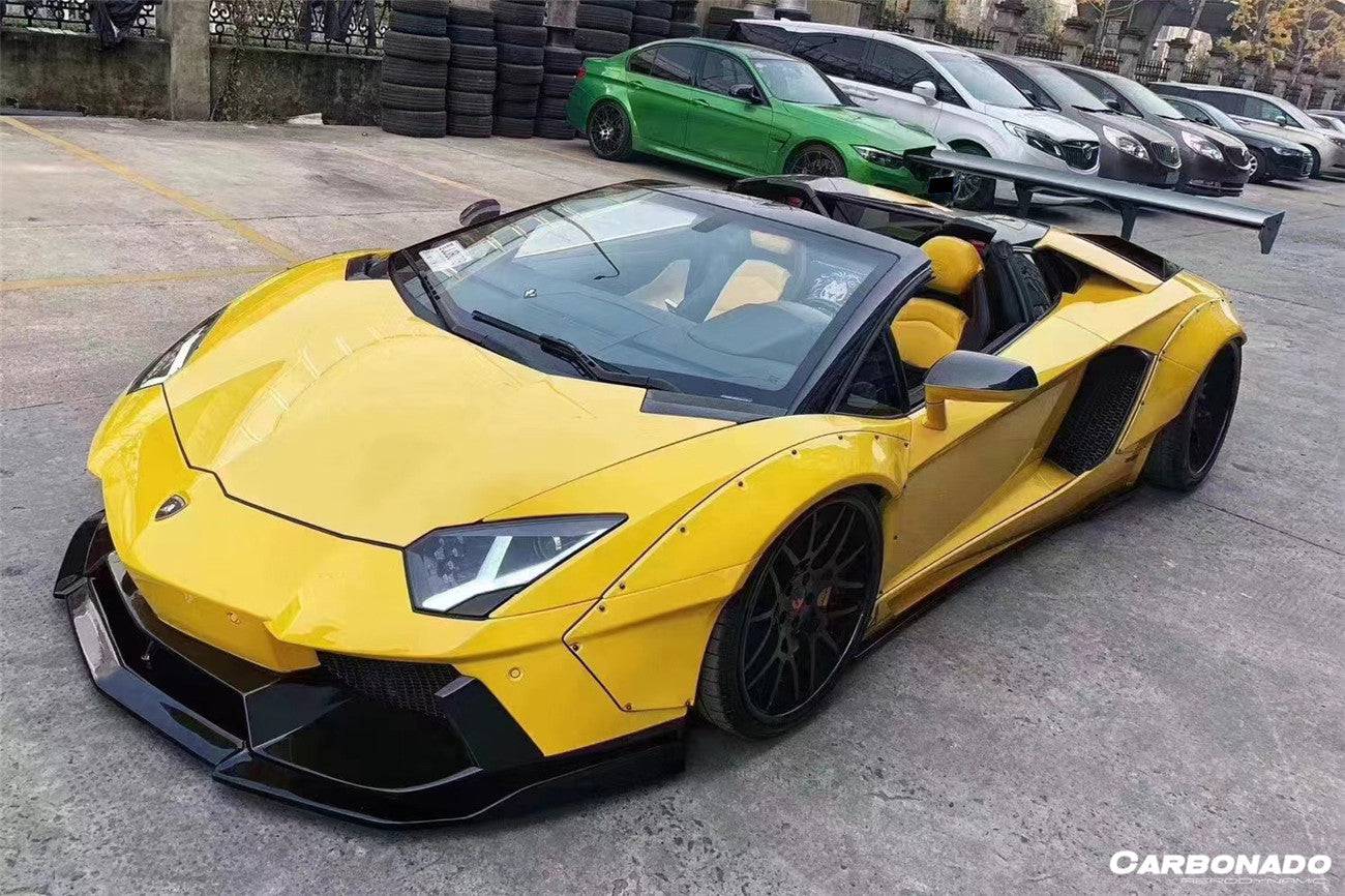 2011-2016 Lamborghini Aventador LP700 Coupe & Roadster DE Style Side Skirt - Carbonado