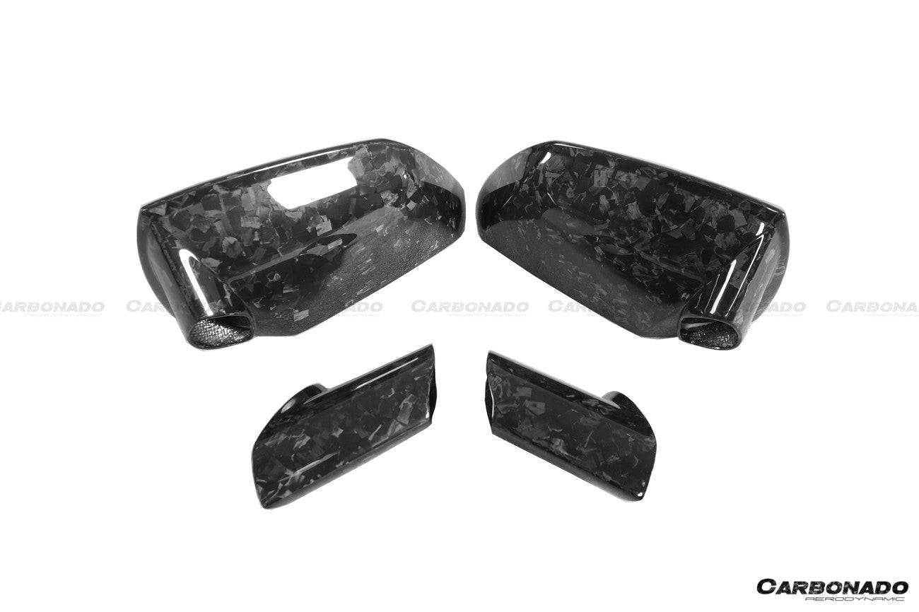 2011-2021 Lamborghini Aventador LP700 Coupe/Roadster OEM Style Dry Carbon Fiber Mirror Cover Replacement - Carbonado Aero