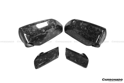 2011-2021 Lamborghini Aventador LP700 Coupe/Roadster OEM Style Dry Carbon Fiber Mirror Cover Replacement - Carbonado Aero