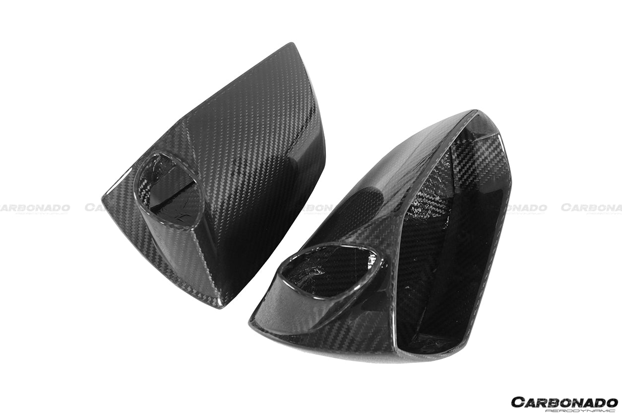 2011-2021 Lamborghini Aventador LP700 Coupe/Roadster OEM Style Dry Carbon Fiber Mirror Cover Replacement - Carbonado Aero