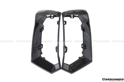 2011-2016 Lamborghini Aventador LP700 Coupe & Roadster Oem Style Carbon Fiber Rear Bumper Grille - Carbonado