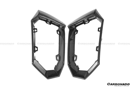 2011-2016 Lamborghini Aventador LP700 Coupe & Roadster Oem Style Carbon Fiber Rear Bumper Grille - Carbonado