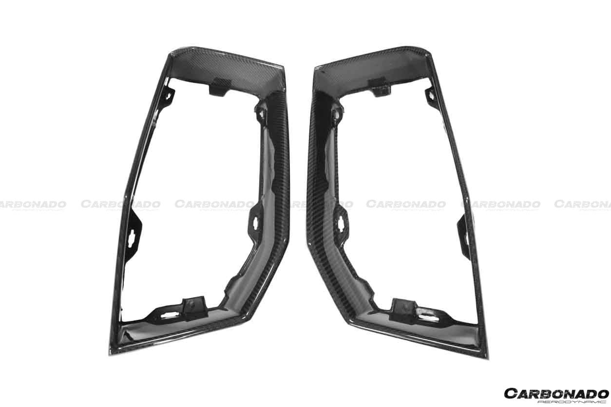 2011-2016 Lamborghini Aventador LP700 Coupe/Roadster Oem Style Carbon Fiber Rear Bumper Grill - Carbonado Aero