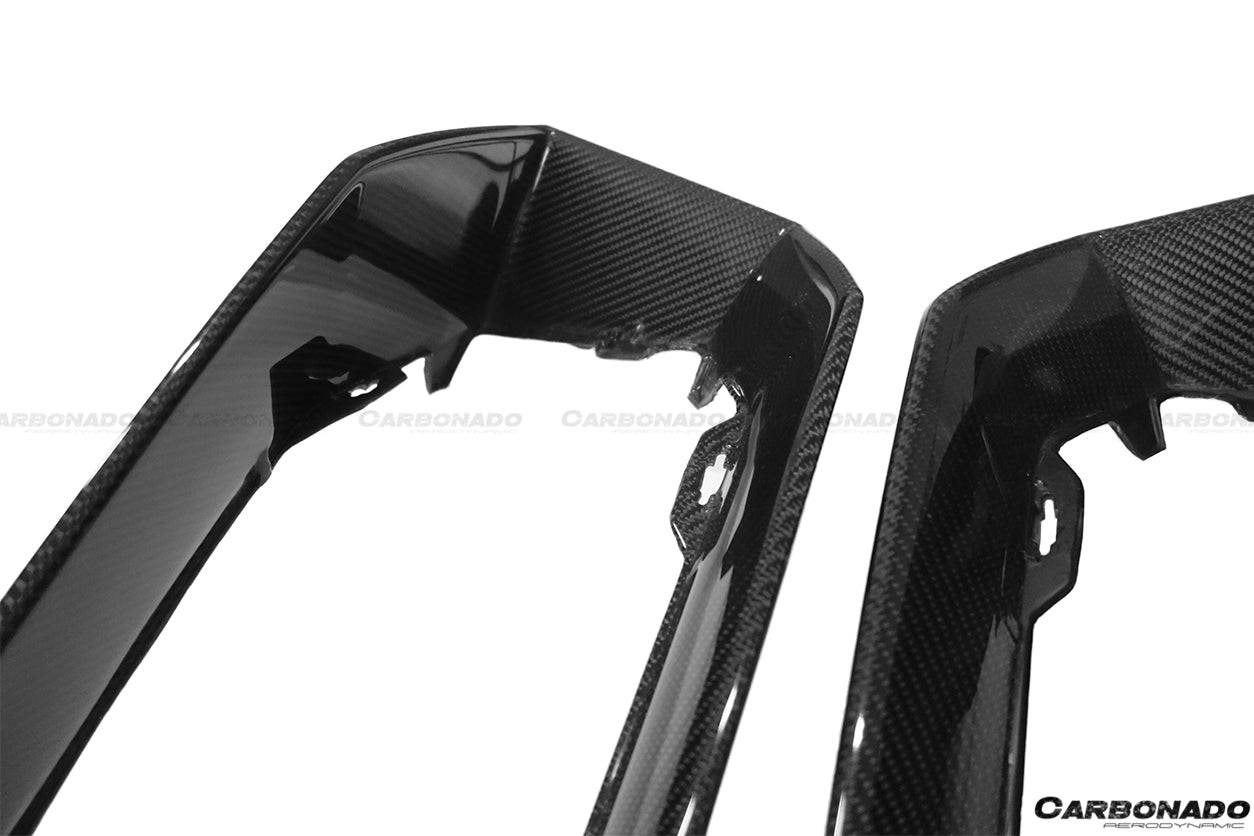 2011-2016 Lamborghini Aventador LP700 Coupe/Roadster Oem Style Carbon Fiber Rear Bumper Grill - Carbonado Aero