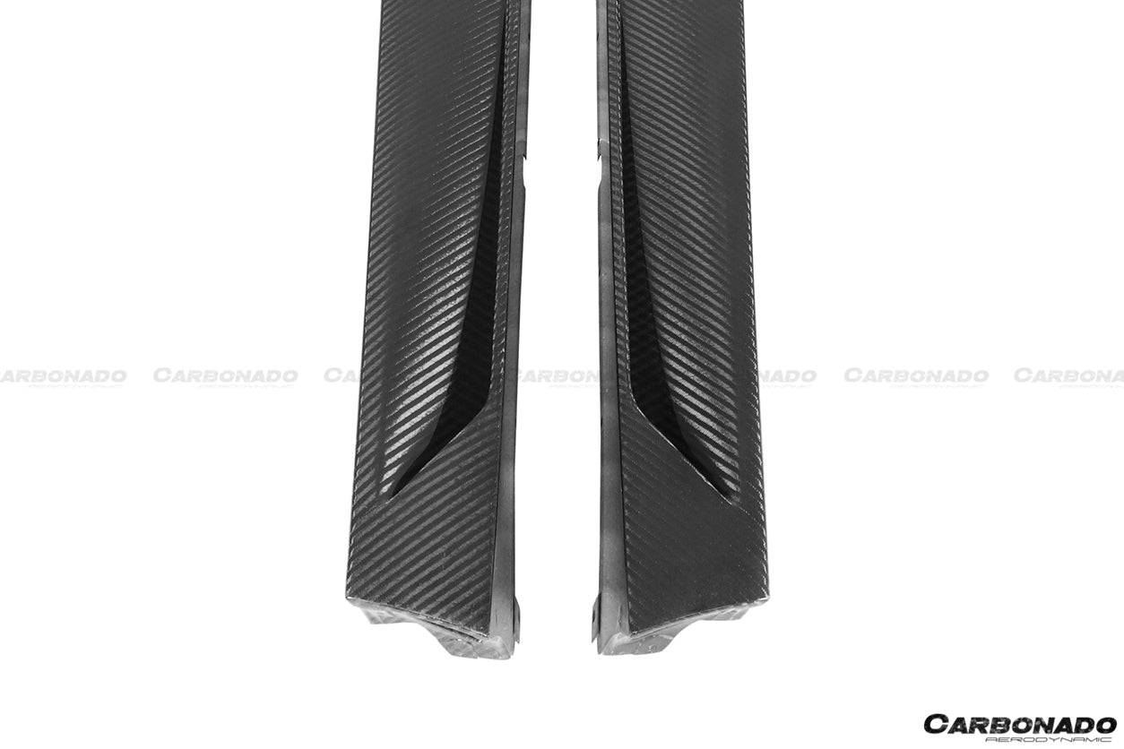 2011-2021 Lamborghini Aventador LP700 LP740 Coupe/Roadster OEM Style Carbon Fiber Side Skirts - Carbonado Aero