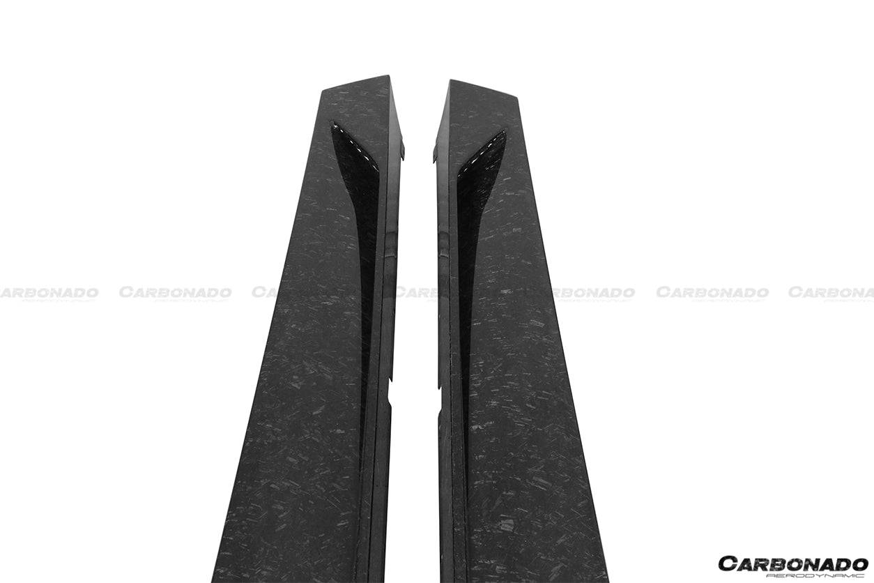2011-2021 Lamborghini Aventador LP700 LP740 Coupe & Roadster OEM Style Carbon Fiber Side Skirts - Carbonado