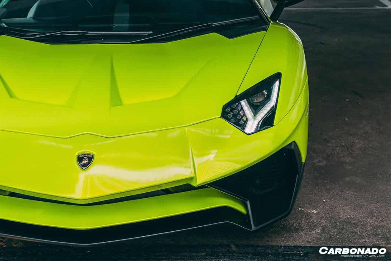2011-2016 Lamborghini Aventador LP700 LP740 Coupe/Roadster SV Style Front Bumper - Carbonado Aero