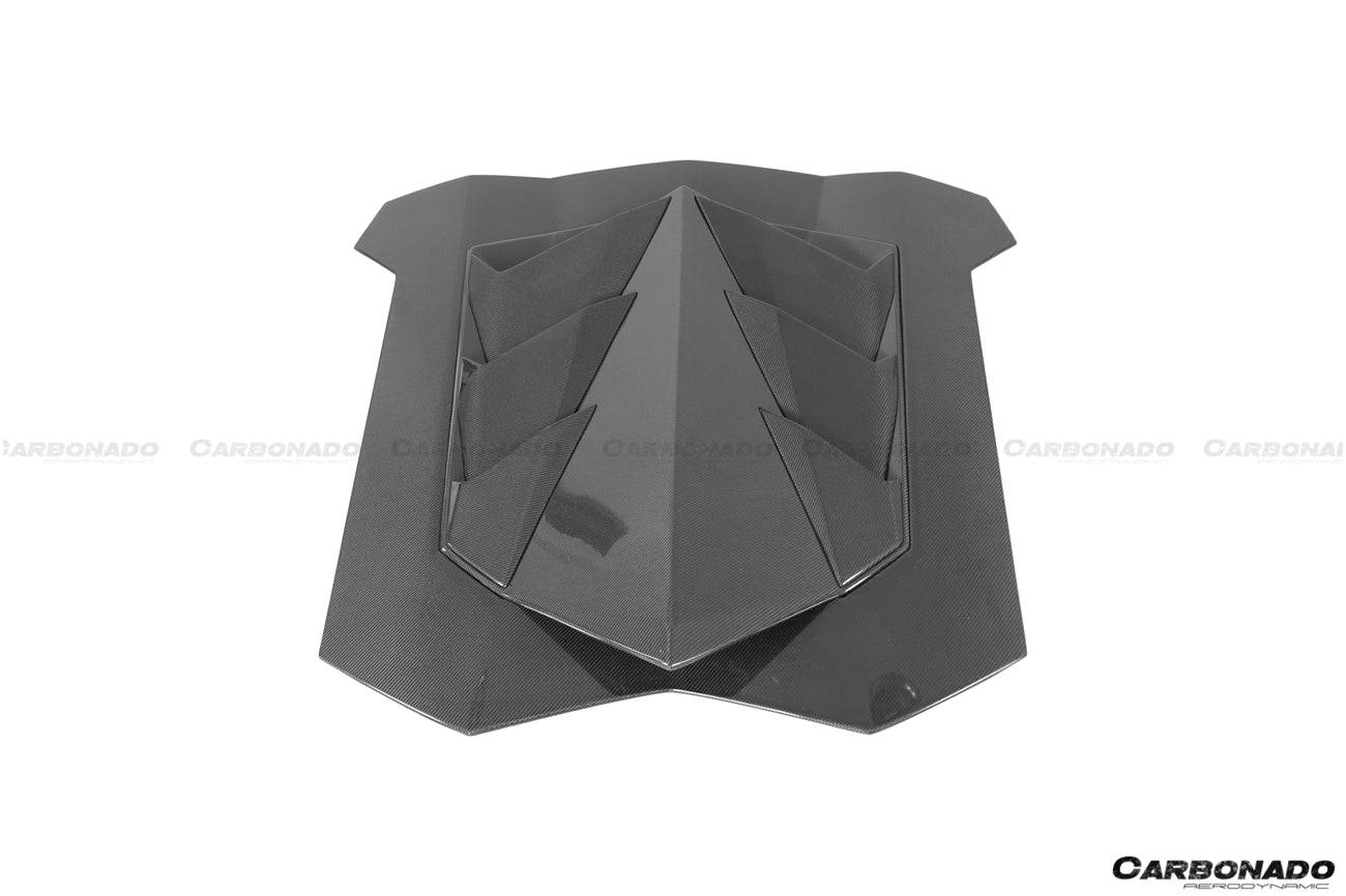 2011-2016 Lamborghini Aventador LP700 Coupe DM Style Carbon Fiber Engine Trunk - Carbonado Aero