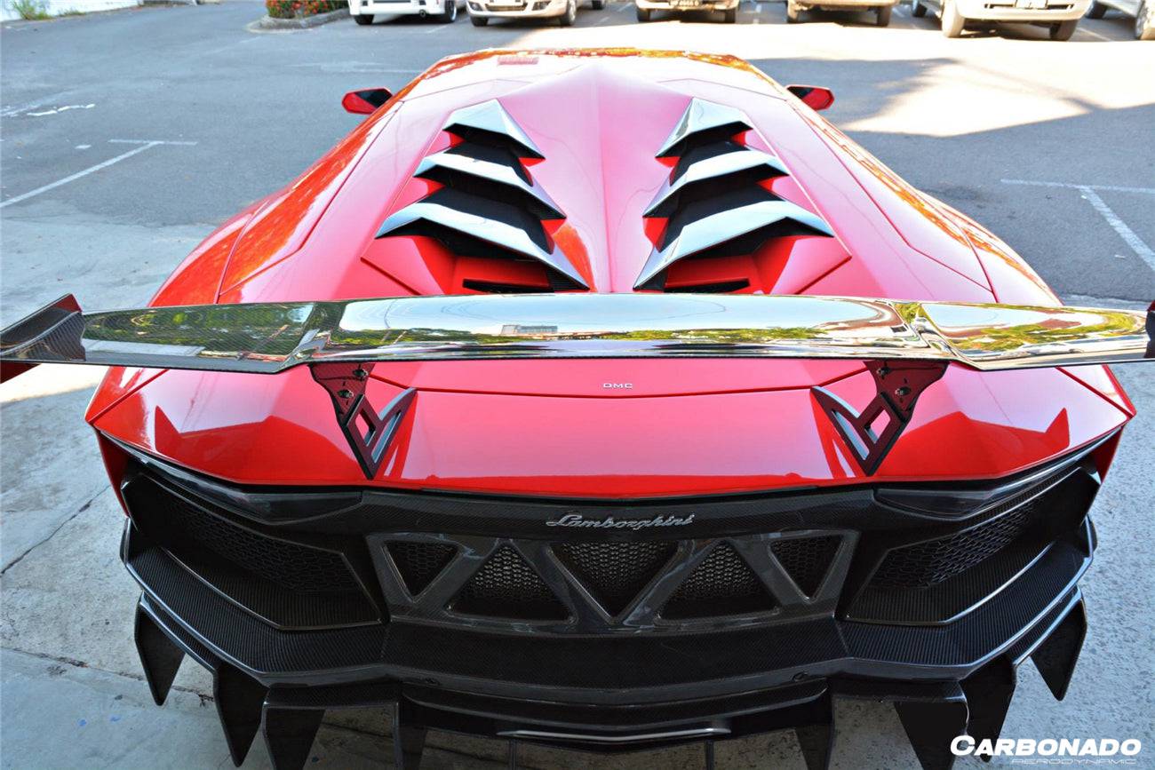 2011-2016 Lamborghini Aventador LP700 Coupe DM Style Carbon Fiber Engine Trunk - Carbonado Aero