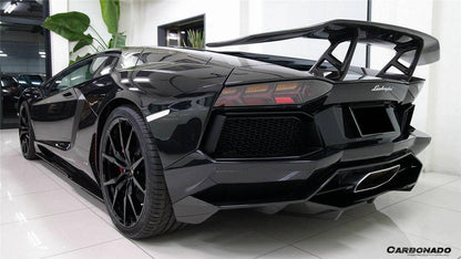2011-2016 Lamborghini Aventador LP700 DM Style Carbon Fiber Side Skirs - Carbonado Aero