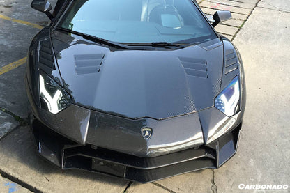 2011-2021 Lamborghini Aventador LP700 LP740 Coupe & Roadster OEM Style Carbon Fiber Front Hood Vent - Carbonado