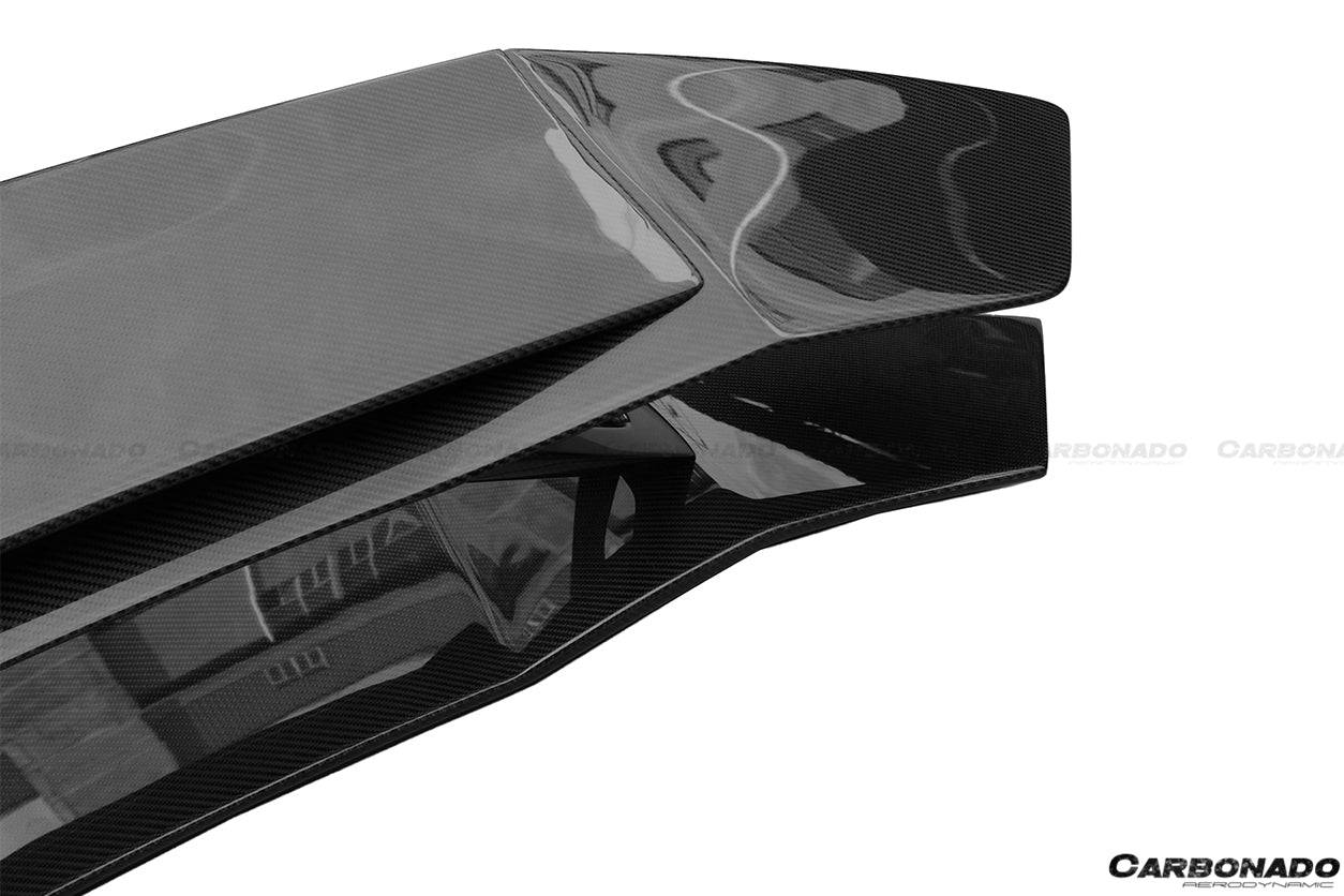 2011-2021 Lamborghini Aventador LP700 Coupe/Roadster OTC Style Trunk Spoiler Wing w/ Base - Carbonado Aero