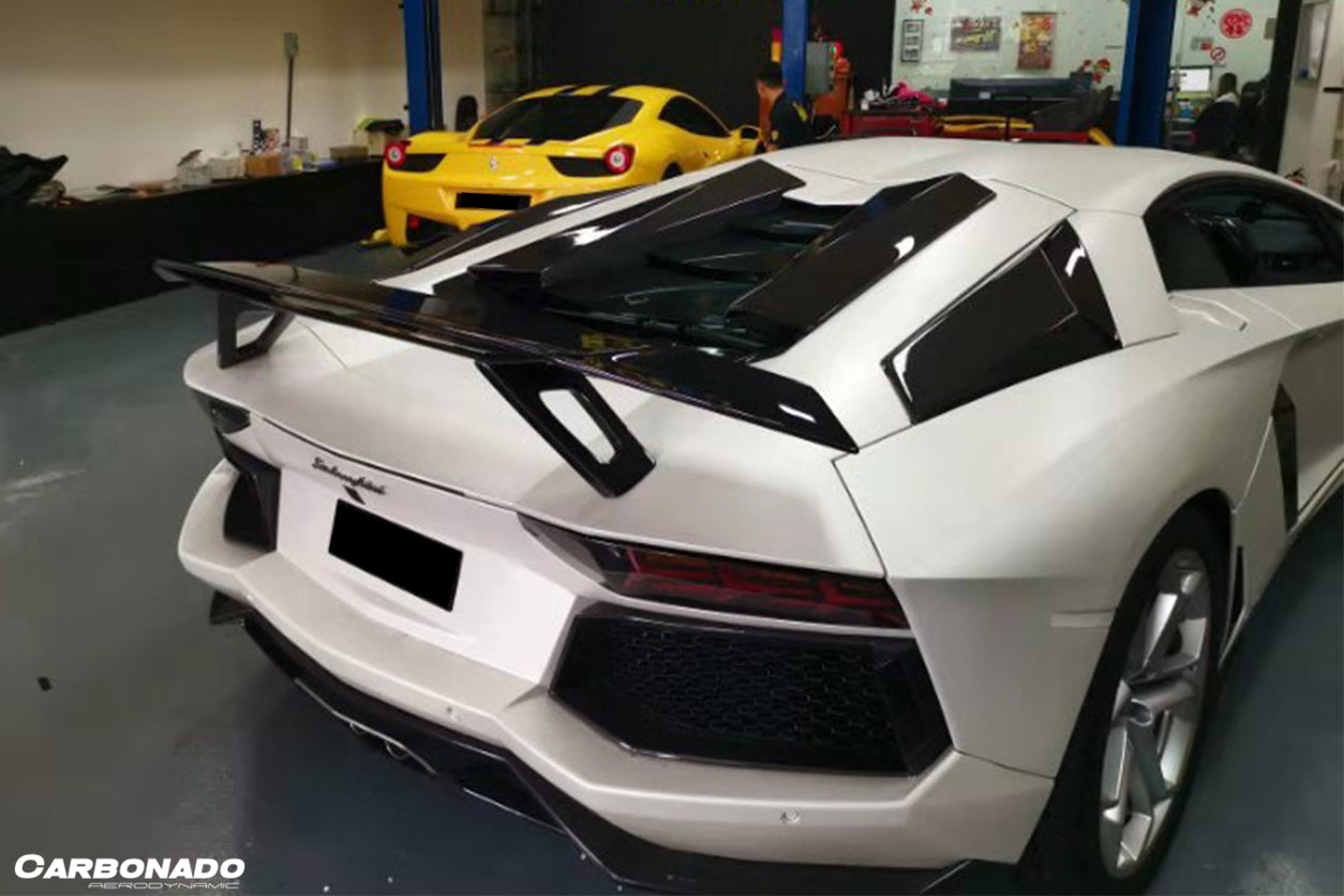 2011-2021 Lamborghini Aventador LP700 Coupe/Roadster OTC Style Trunk Spoiler Wing - Carbonado Aero