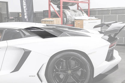 2011-2016 Lamborghini Aventador LP700 LP740 Coupe OEM Style Carbon Fiber Rear Intake Panel - Carbonado