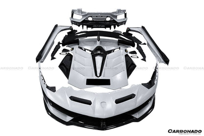 2011-2021 Lamborghini Aventador LP700 LP740 LP750 Coupe/Roadster SVJ Style Part DRY Carbon Fiber Aero Full Kit - Carbonado Aero