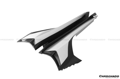 2011-2021 Lamborghini Aventador LP700 LP740 LP750 Coupe/Roadster SVJ Style Part Dry Carbon Fiber Side Skirts - Carbonado Aero