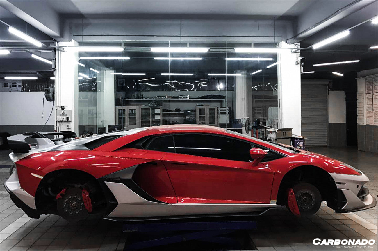 2011-2021 Lamborghini Aventador LP700 LP740 LP750 Coupe/Roadster SVJ Style Part DRY Carbon Fiber Aero Full Kit - Carbonado Aero