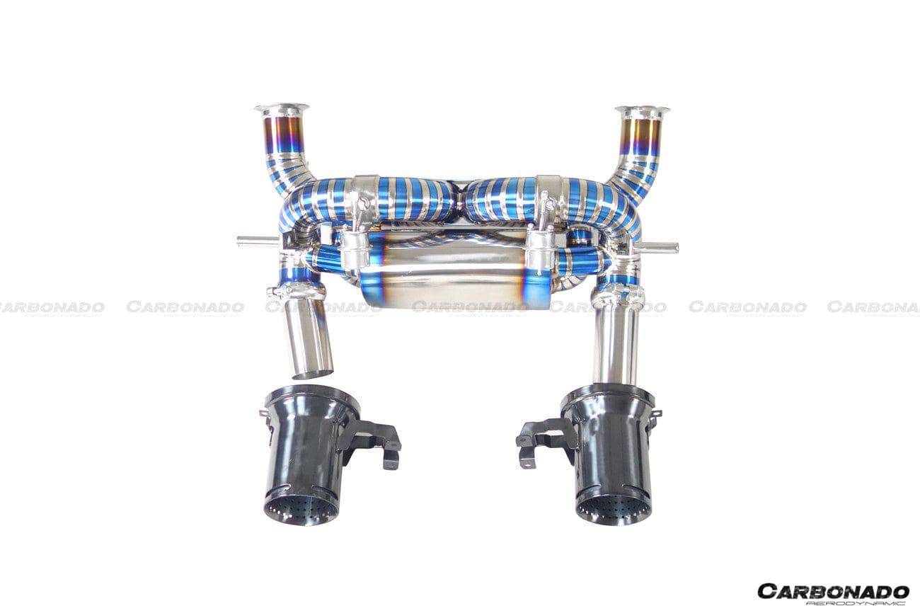 2011-2021 Lamborghini Aventador LP700 LP740 LP750 Coupe & Roadster SVJ Style Exhaust System - Carbonado