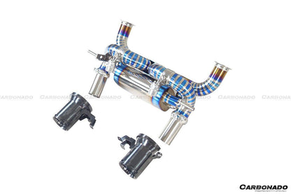 2011-2021 Lamborghini Aventador LP700 LP740 LP750 Coupe & Roadster SVJ Style Exhaust System - Carbonado