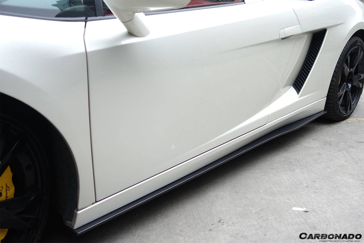 2004-2014 Lamborghini Gallardo LP570 Style Side Skirts - Carbonado Aero