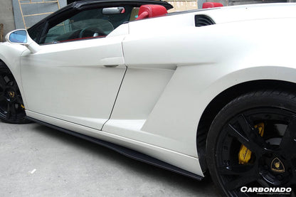 2004-2014 Lamborghini Gallardo LP570 Style Side Skirts - Carbonado Aero