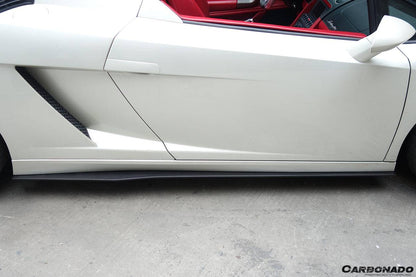 2004-2014 Lamborghini Gallardo LP570 Style Side Skirts - Carbonado Aero