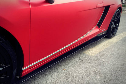 2004-2014 Lamborghini Gallardo LP570 Style Side Skirts - Carbonado