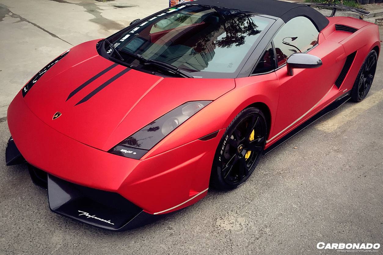 2004-2014 Lamborghini Gallardo LP570 Style Side Skirts - Carbonado