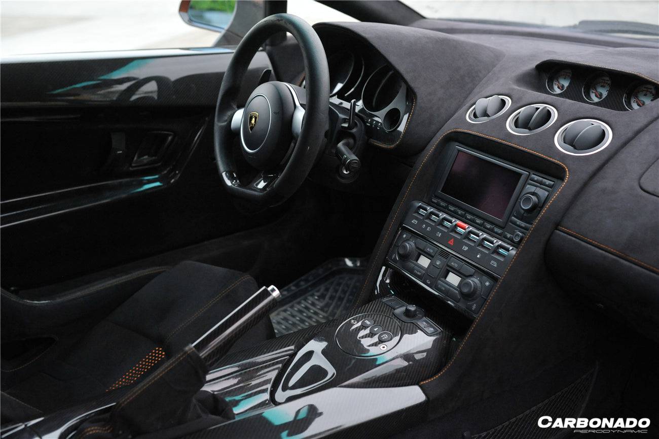 2004-2014 Lamborghini Gallardo LP540/LP550/LP560/LP570 OEM Style Carbon Fiber AC Frame Cover - Carbonado Aero
