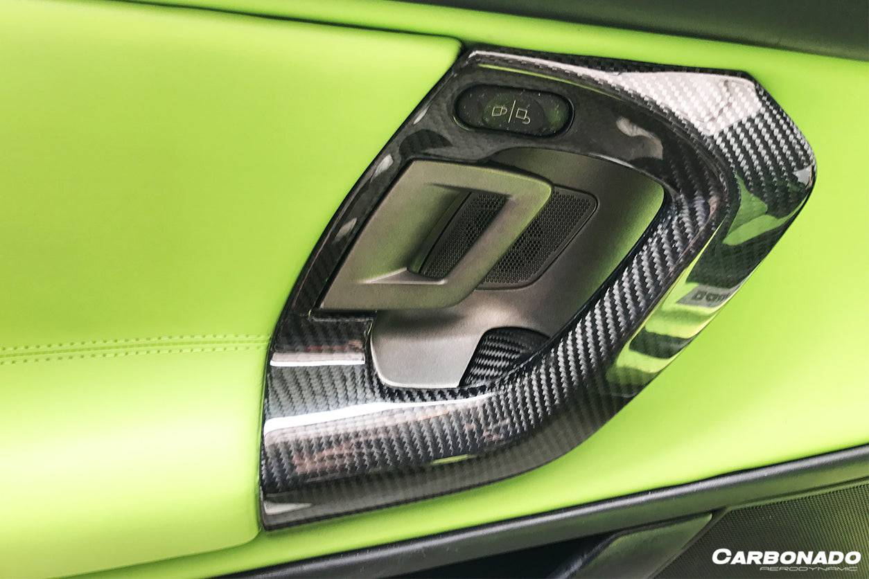 2004-2014 Lamborghini Gallardo OEM Style Carbon Fiber Door Handles - Carbonado