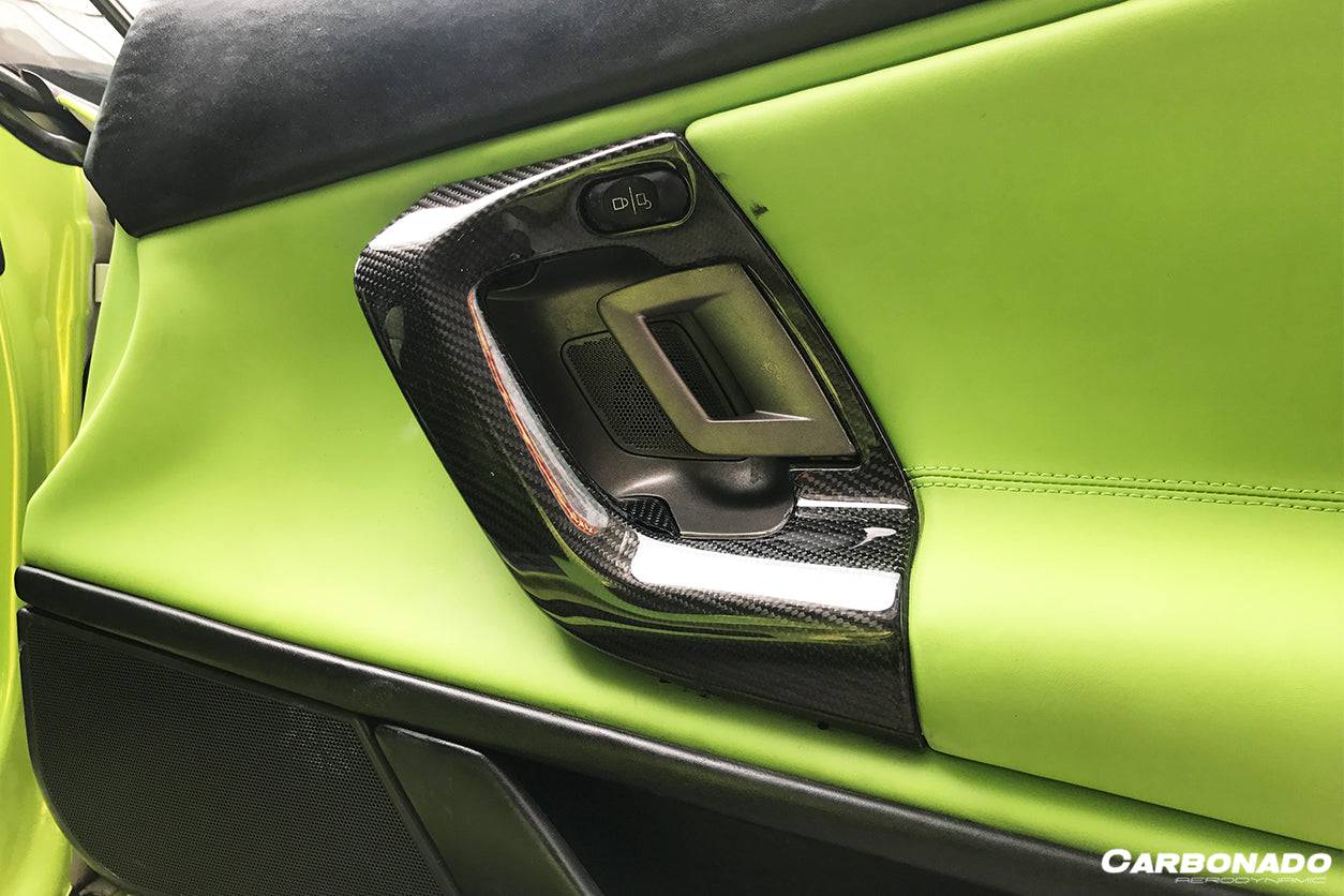 2004-2014 Lamborghini Gallardo OEM Style Carbon Fiber Door Handles - Carbonado Aero