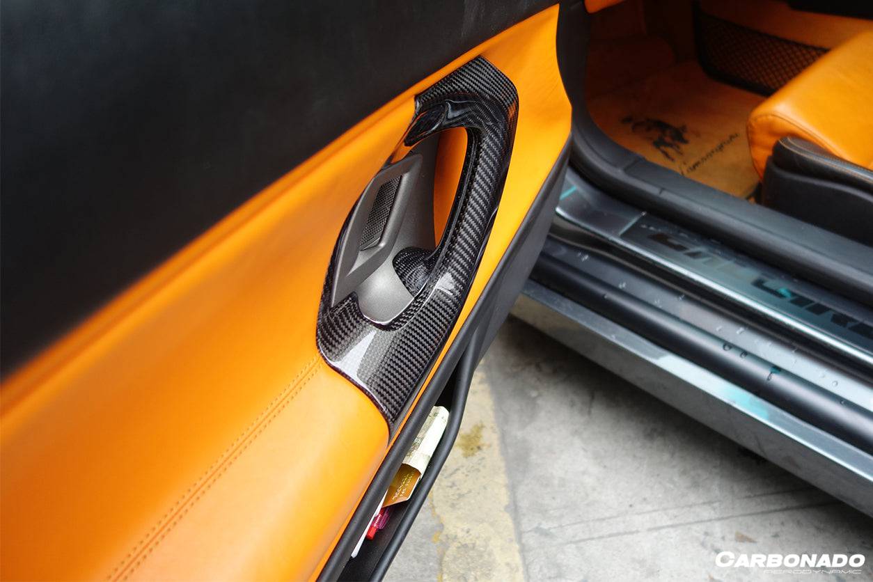 2004-2014 Lamborghini Gallardo OEM Style Carbon Fiber Door Handles - Carbonado Aero