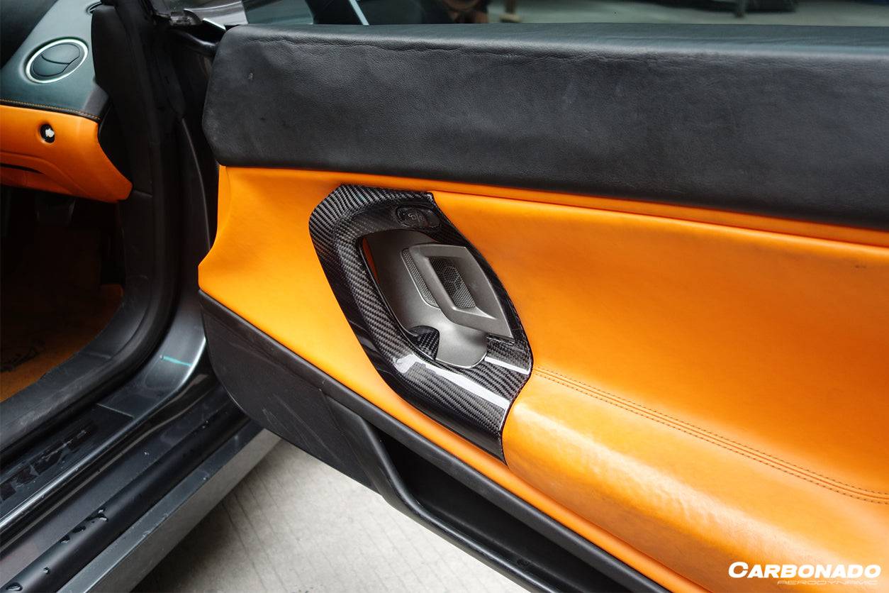 2004-2014 Lamborghini Gallardo OEM Style Carbon Fiber Door Handles - Carbonado Aero