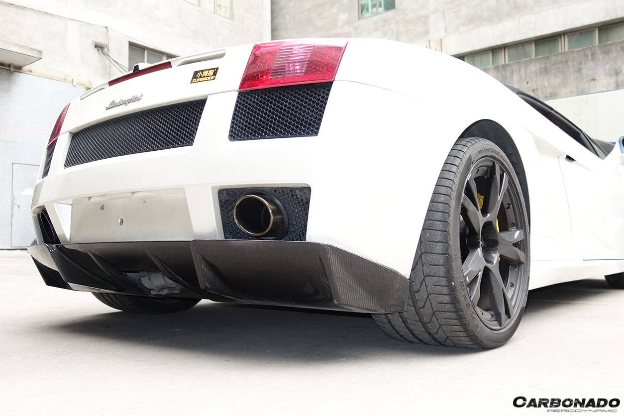 2004-2008 Lamborghini Gallardo OEM Style Carbon Fiber Rear Diffuser - Carbonado Aero