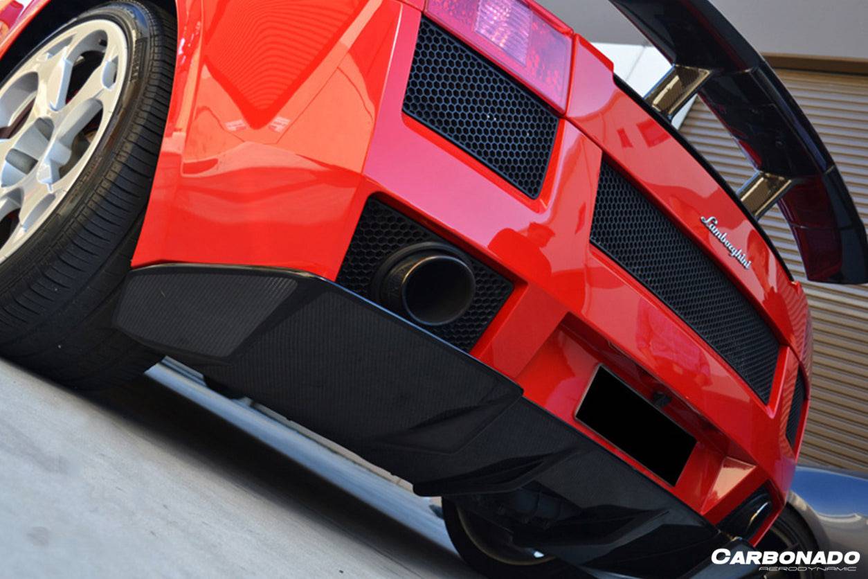 2004-2008 Lamborghini Gallardo OEM Style Carbon Fiber Rear Diffuser - Carbonado