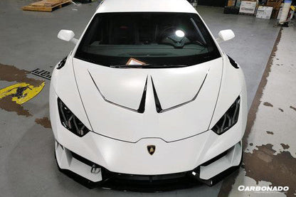 2015-2025 Lamborghini Huracan LP610 & LP580 & Evo & Tecnica CADO Style Carbon Fiber Hood - Carbonado