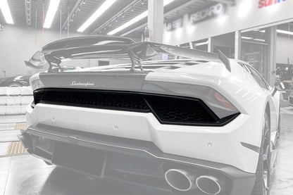 2015-2020 Lamborghini Huracan LP580 OE Style Carbon Rear Bumper Grille - DarwinPRO Aerodynamics
