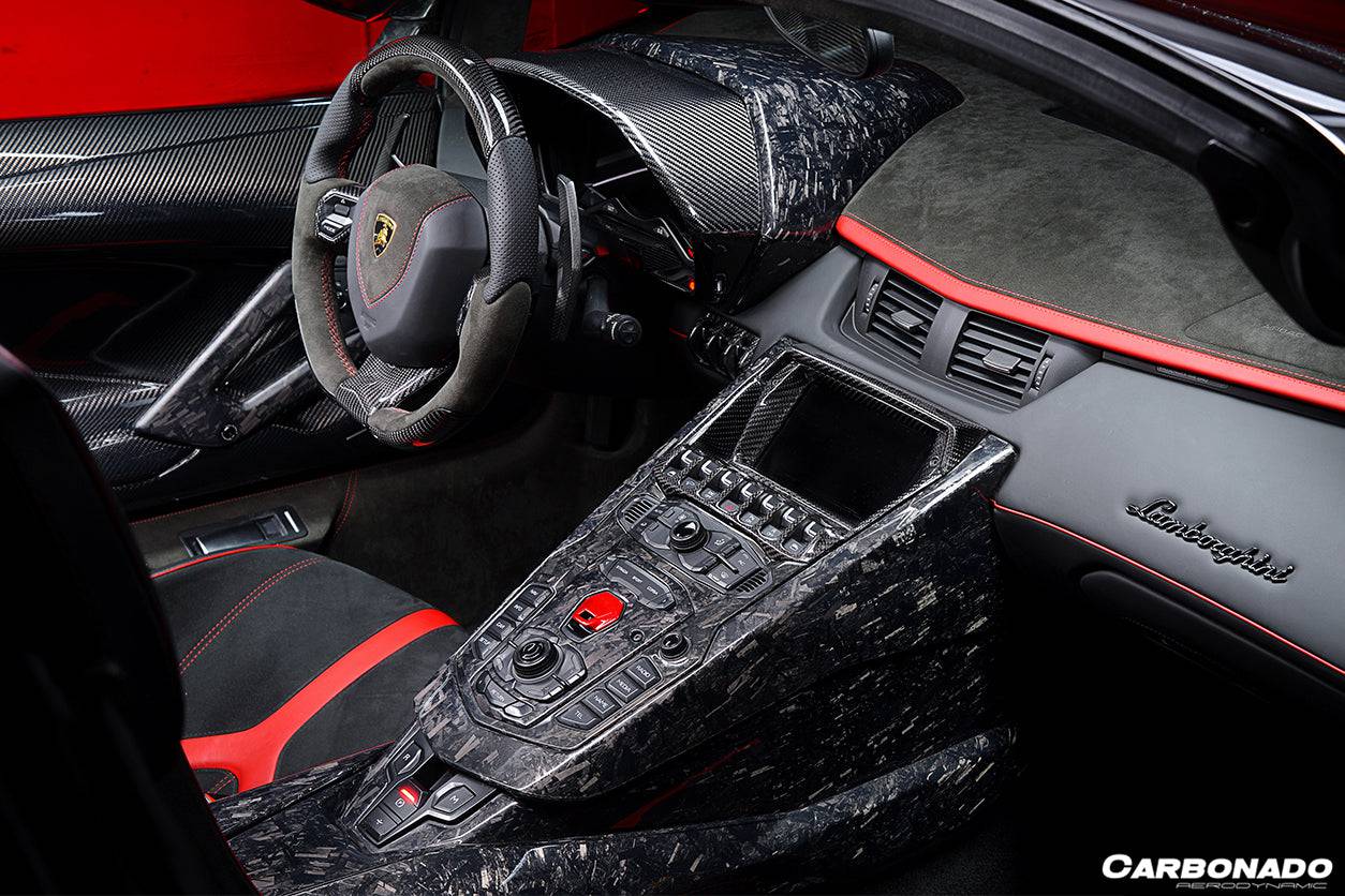 2011-2016 Lamborghini Aventador LP700 Coupe/Roadster OEM Style Carbon Fiber Screen Surround Panel - Carbonado Aero