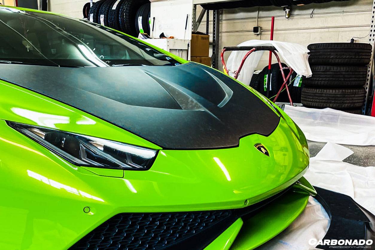 2015-2021 Lamborghini Huracan EVO LP610/LP580 CADO Style Carbon Fiber Hood - Carbonado