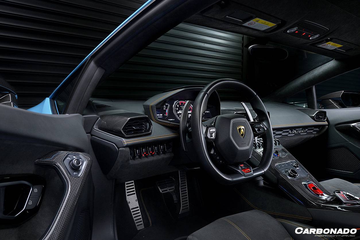 2015-2019 Lamborghini Huracan LP610 & LP580 & EVO OEM Style Autoclave Carbon Fiber Door Handle - Carbonado