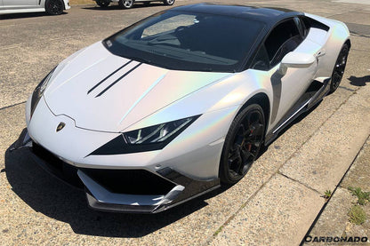 2015-2020 Lamborghini Huracan LP610 MD Style Carbon Fiber Front Lip - Carbonado Aero