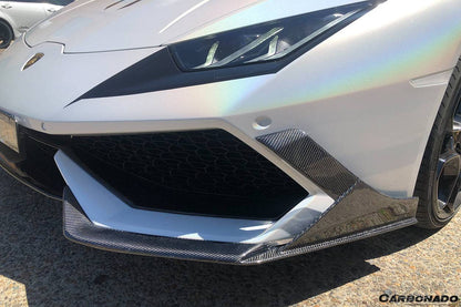 2015-2020 Lamborghini Huracan LP610 MD Style Carbon Fiber Front Lip - Carbonado Aero