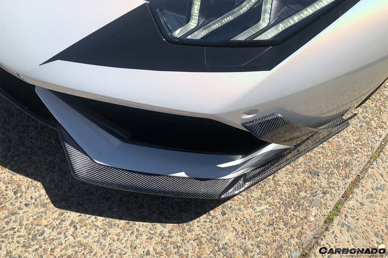 2015-2020 Lamborghini Huracan LP610 MD Style Carbon Fiber Front Lip - Carbonado Aero