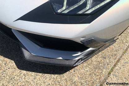 2015-2020 Lamborghini Huracan LP610 MD Style Carbon Fiber Front Lip - Carbonado Aero