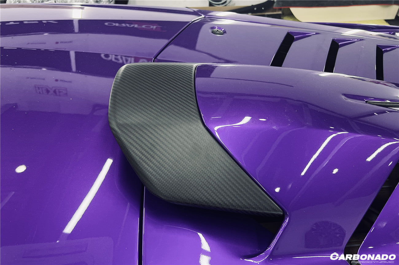 2021-2024 Lamborghini Huracan STO Dry Carbon Fiber Engine Room Vent - Carbonado Aero