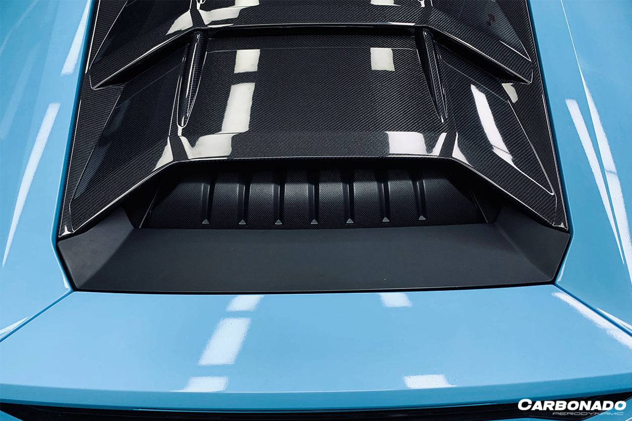 2015-2021 Lamborghini Huracan LP610/LP580 OEM Style Carbon Fiber Engine Trunk - Carbonado Aero