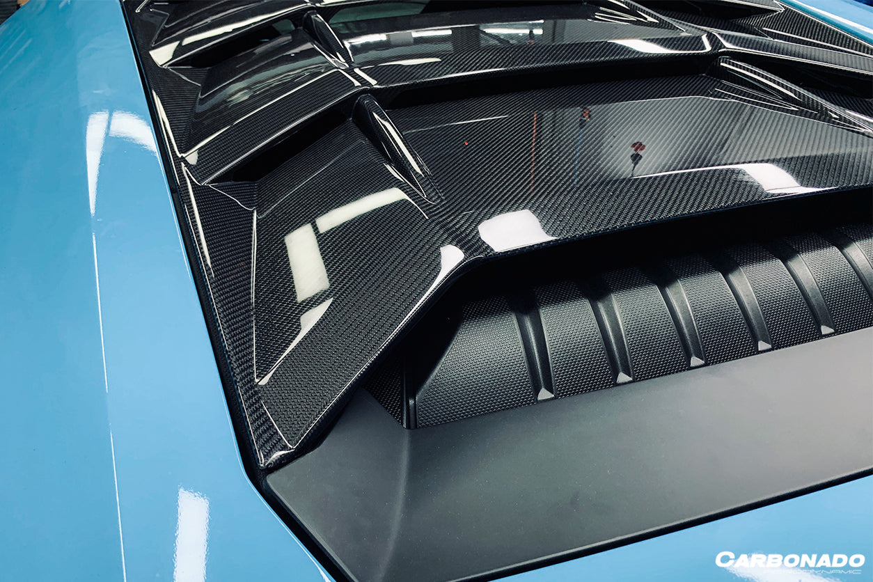 2015-2021 Lamborghini Huracan LP610/LP580 OEM Style Carbon Fiber Engine Trunk - Carbonado Aero
