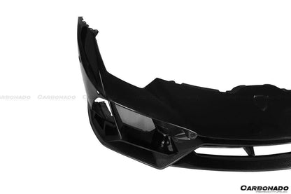2015-2023 Lamborghini Huracan LP610/LP580/EVO EVO-4WD Style Partial Carbon Front Bumper - Carbonado Aero