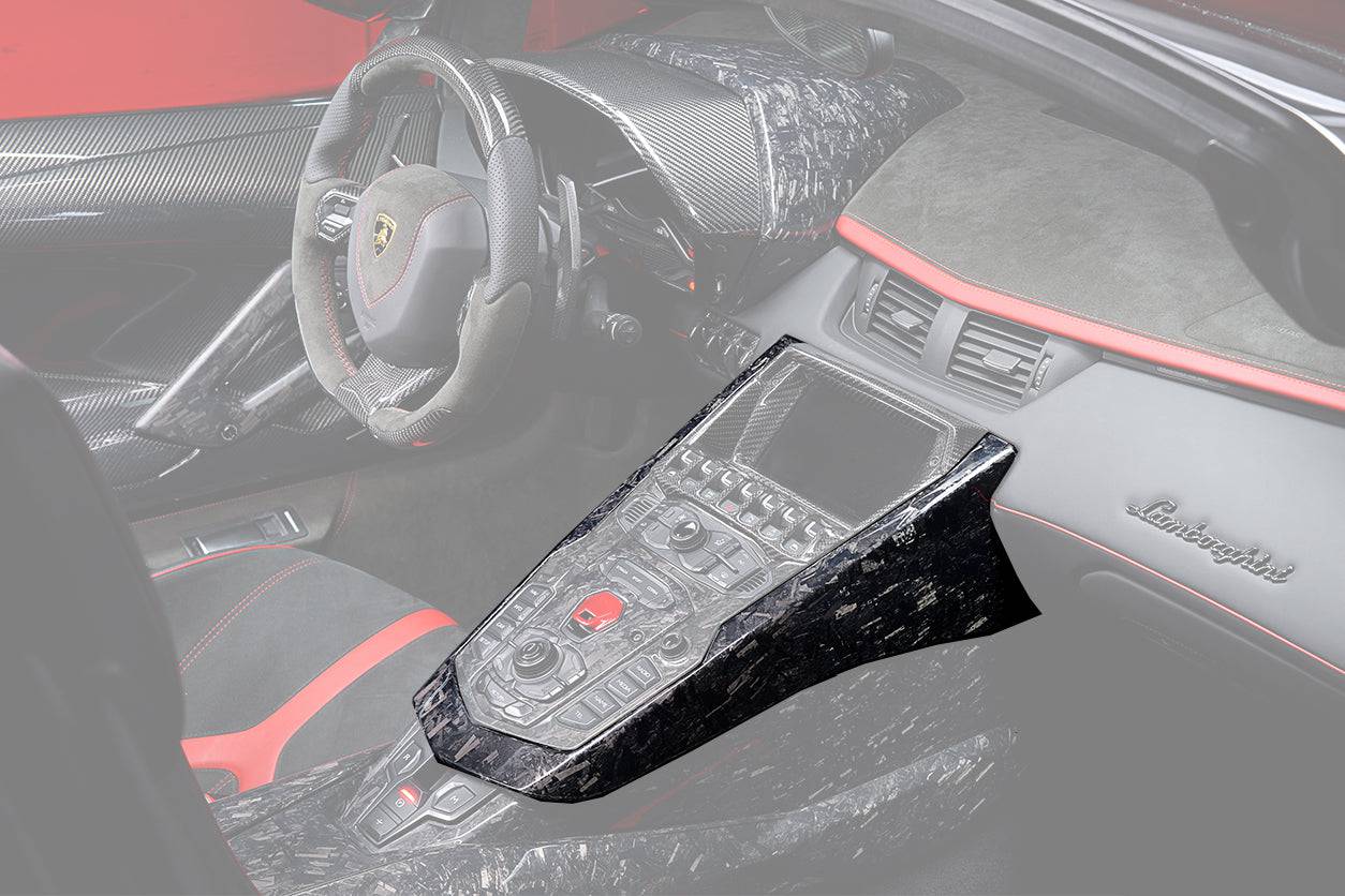 2011-2016 Lamborghini Aventador LP700 OEM Style Carbon Fiber Center Console - Carbonado