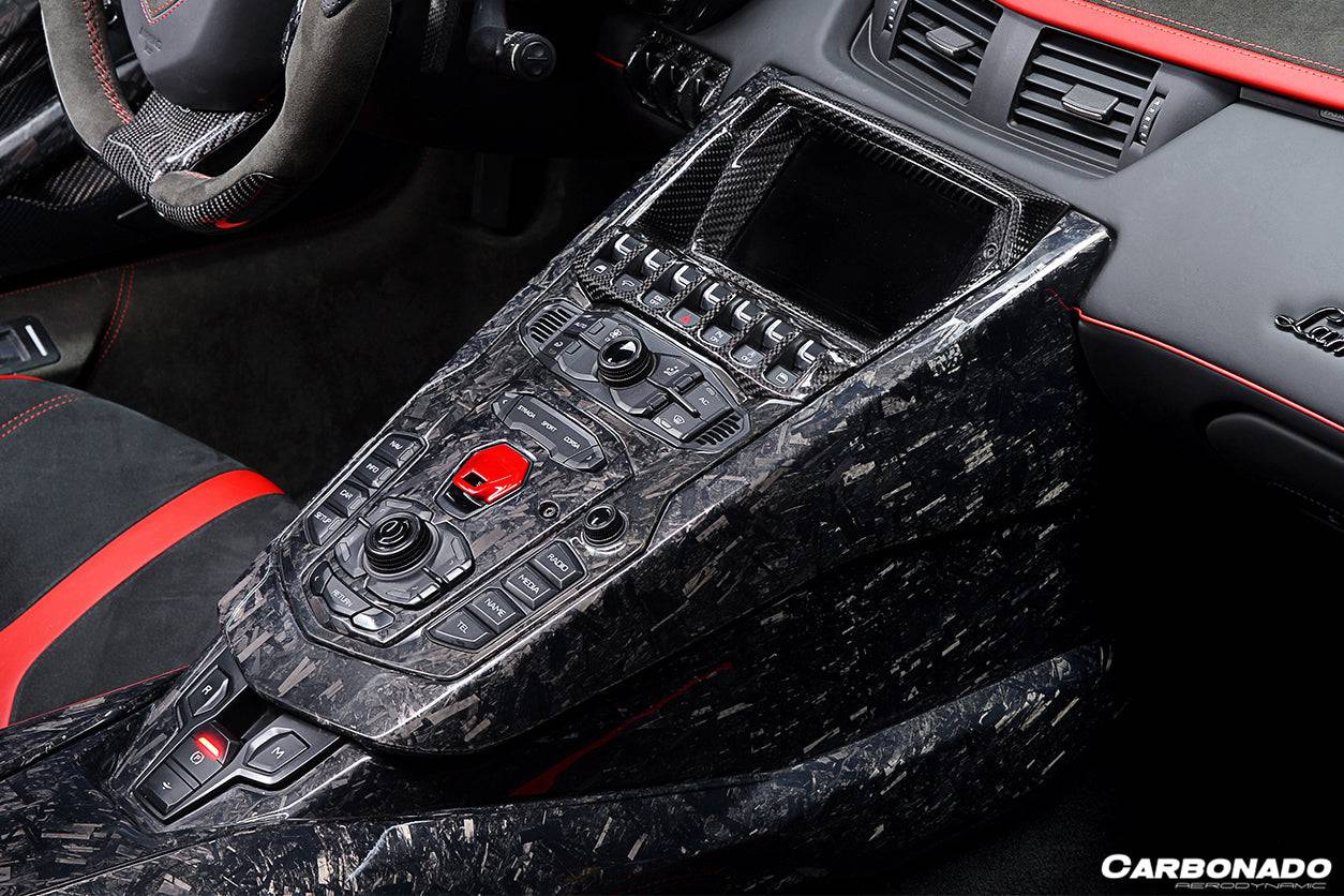 2011-2016 Lamborghini Aventador LP700 OEM Style Carbon Fiber Center Console - Carbonado Aero